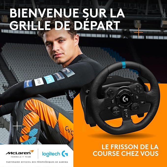 Logitech G G923 volant de course et pédales, TRUEFORCE jusqu'à 1000 Hz – Image 2