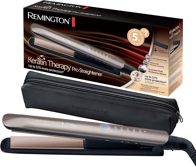 Remington Lisseur Cheveux [Innovation: Capteur de Protection contre la chaleur]