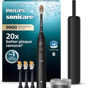 Philips Sonicare - Brosse à dents électrique DiamondClean 9900 Prestige avec technologie SenseIQ